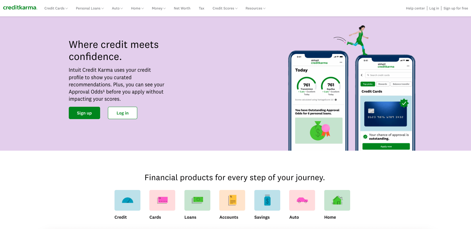 credit karma home page image