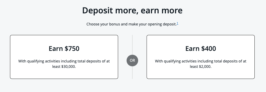 chase business checking offer $750 vs $400